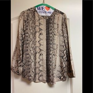 Josie Silk pleated front top